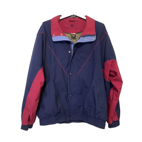 Thomas E Wilson GORE-TEX Jacket - Men - 2X - Blue Maroon - Zipper Pockets - Picture 1 of 12